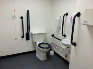 New disabled toilet installation.