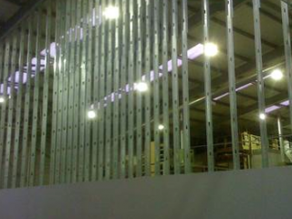 Tambour Group Construction of new Warehouse partition wall.
