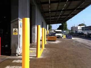 Kuehne + Nagel Logistics - Greenford, London Installation of new protective barriers/bollards.